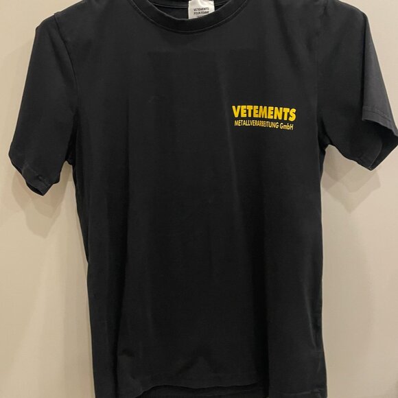 VETEMENTS Metal Tee Size Small - Picture 5 of 7
